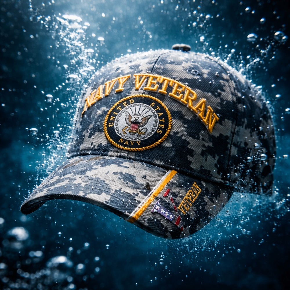 New without tags Navy veteran United States camo hat cap